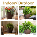 Sunnydaze Anjelica Polyresin Large Round Outdoor Planter