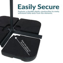 Sunnydaze Cantilever Offset Patio Umbrella Base Plate Weights - Set of 4
