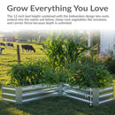 Sunnydaze Galvanized Steel Raised Garden Bed