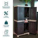 Sunnydaze 48.75" H Lockable Storage Cabinet with 3 Adjustable Shelves