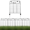 Sunnydaze 4-Piece Winding Vines Garden Fence Panels - 10' Overall