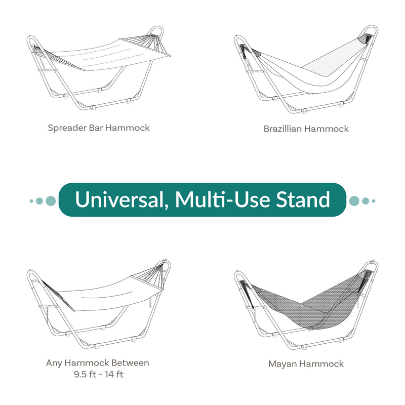 Sunnydaze Universal Multi-Use Heavy-Duty Hammock Stand