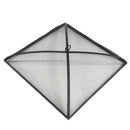 Sunnydaze Mesh Spark Screen for Fire Pit – Black - Square