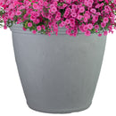 Sunnydaze Anjelica Polyresin Large Round Outdoor Planter