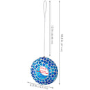 Sunnydaze Mosaic Fly-Through Hanging Bird Feeder - Set of 12