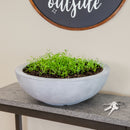 Sunnydaze Percival Polyresin Outdoor Planter Bowl - 20.75"