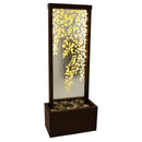 Sunnydaze Wisteria Vines Outdoor Water Fountain with Lights - 47.25"