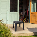 Sunnydaze Outdoor Square Plastic Adirondack Patio Side Table