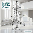 Sunnydaze Noelle Metal Christmas Tree Ornament Display - 60" H