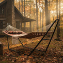 Sunnydaze 2-Person Quilted Fabric Double Hammock with Pillow