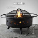 Sunnydaze Cosmic 42" Large Outdoor Fire Pit