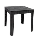 Sunnydaze Outdoor Square Plastic Adirondack Patio Side Table