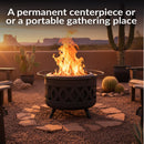 Sunnydaze Crossweave Outdoor Smokeless Fire Pit - 30"