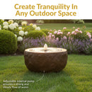 Sunnydaze Polystone Outdoor Bubble Fountain