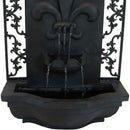 Sunnydaze French Lily Outdoor Wall Fountain