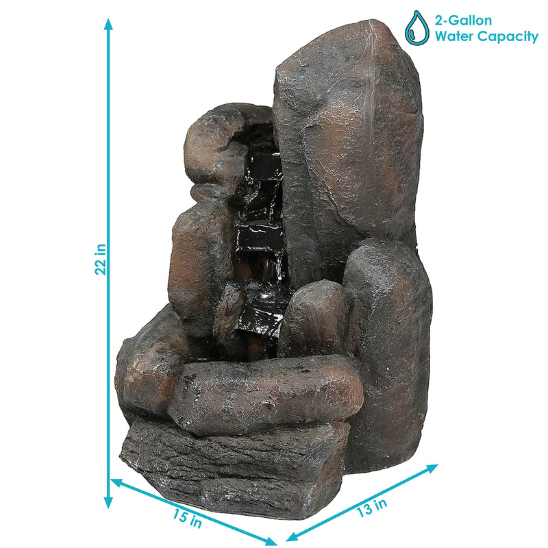 Image showing the overall product dimensions including height, depth and width.