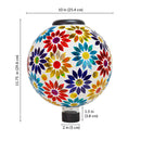 Sunnydaze 10-Inch Solar Glass Gazing Garden Globe