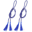 Sunnydaze Indoor/Outdoor Rope Curtain Tiebacks with Tassels