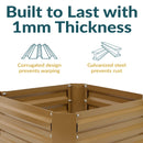 Sunnydaze Galvanized Steel Raised Garden Bed