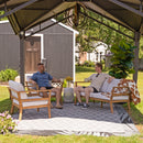 Sunnydaze Bodie 3-Piece Patio Furniture Set - Outdoor Patio Conversation Set