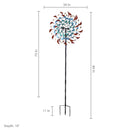 Sunnydaze Rainbow Breezes Metal Garden Wind Spinner