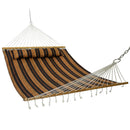 Sunnydaze 2-Person Quilted Fabric Double Hammock with Pillow