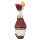 Sunnydaze 20" Decorative Christmas Goose Statue in Sweater and Hat