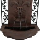 Sunnydaze French Lily Outdoor Wall Fountain
