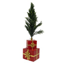 Sunnydaze Present Pile Decorative Christmas Tree Stand - 17.75" Tall