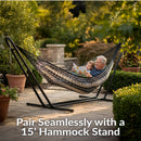 Sunnydaze Mayan Outdoor Hammock - Family Size - Handwoven
