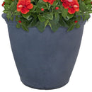 Sunnydaze Anjelica Polyresin Large Round Outdoor Planter