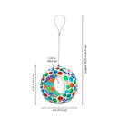 Sunnydaze Mosaic Fly-Through Hanging Bird Feeder - Set of 8