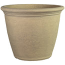 Sunnydaze Anjelica Polyresin Large Round Outdoor Planter