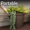 Sunnydaze Anjelica Polyresin Large Round Outdoor Planter