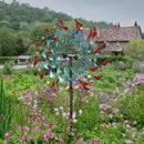 Sunnydaze Rainbow Breezes Metal Garden Wind Spinner