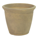 Anjelica Planter - 15.25 in (38 cm) - Beige, on a white background