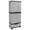 Sunnydaze 3-Shelf Plastic Lockable Storage Cabinet - 57.5"
