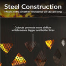 Sunnydaze 36" Crossweave Heavy-Duty Metal Campfire Ring - Bronze