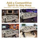 Sunnydaze Delano 54.5" Indoor Foosball Table with Distressed Wood Look