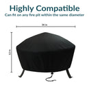 Image showing the overall product dimensions including height, depth and width.