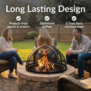 Sunnydaze Easy-Access Round Fire Pit Spark Screen