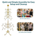 Sunnydaze Noelle Metal Christmas Tree Ornament Display - 60" H