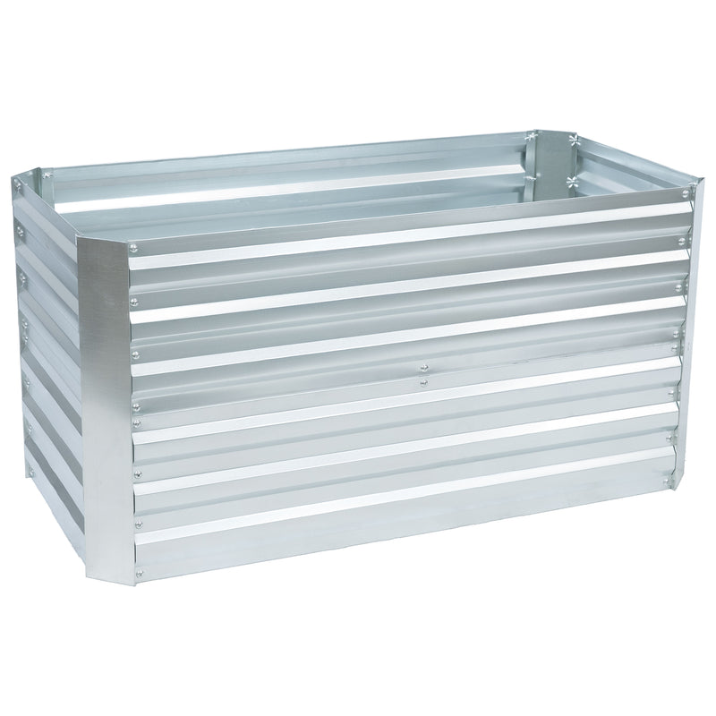 Sunnydaze Galvanized Steel Raised Garden Bed