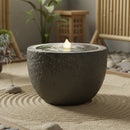 Sunnydaze Polystone Outdoor Bubble Fountain