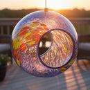 Sunnydaze Solar Bird Feeder with Glass Fly-Through Design
