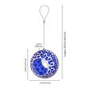 Sunnydaze Mosaic Fly-Through Hanging Bird Feeder - Set of 8