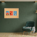 Sunnydaze Large Framed Cork Bulletin Board with Pushpins - 47.25" x 35.5"