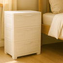 Sunnydaze 3-Tier Plastic Storage Drawers