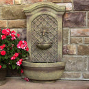 Sunnydaze Rosette Leaf Outdoor Wall Fountain