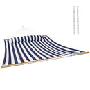 Sunnydaze 2-Person Quilted Fabric Double Hammock with Pillow